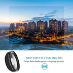 2-in-1 Phone Lens: 0.45x Wide Angle + 12.5x Macro (49mm)