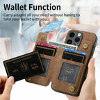 For Oneplus13 One Plus 15 12 13R Zipper Leather Case Magnet Wallet Card Back Etui Oneplus 15 Case Phone 1+ 13 One Plus 15R Funda
