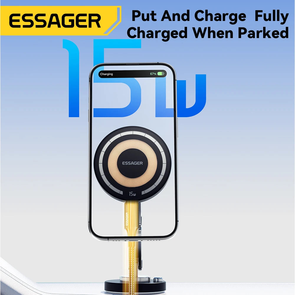 Essager Magnetic Car Phone Holder, Charging & Non-Charging Options