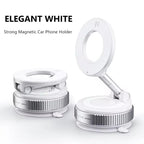 Vacuum Magnet Phone Bracket 360° Multi-angles Adjustment Strong Magnetic Suck Design Foldable Car Holder For Bath Car New