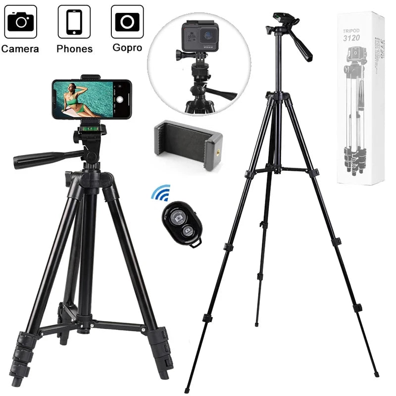 Mini Aluminium Phone Tripod with Bluetooth Remote