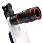 8x HD Telephoto Phone Lens with Effect Filters