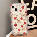 Full Screen Cherry Strawberry Case For iPhone 16 15 14 13 12 11 Pro Max XS X XR 8 7 Plus SE 2020 Shockproof Clear Protector Etui
