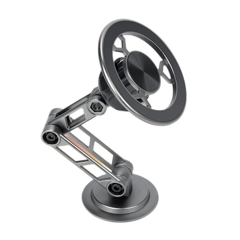 Car Mechanical Arm Phone Holder Universal Auto Interior Accessory Easy Install Safe Driving Gadget 360° Rotatable Magnetic Mount