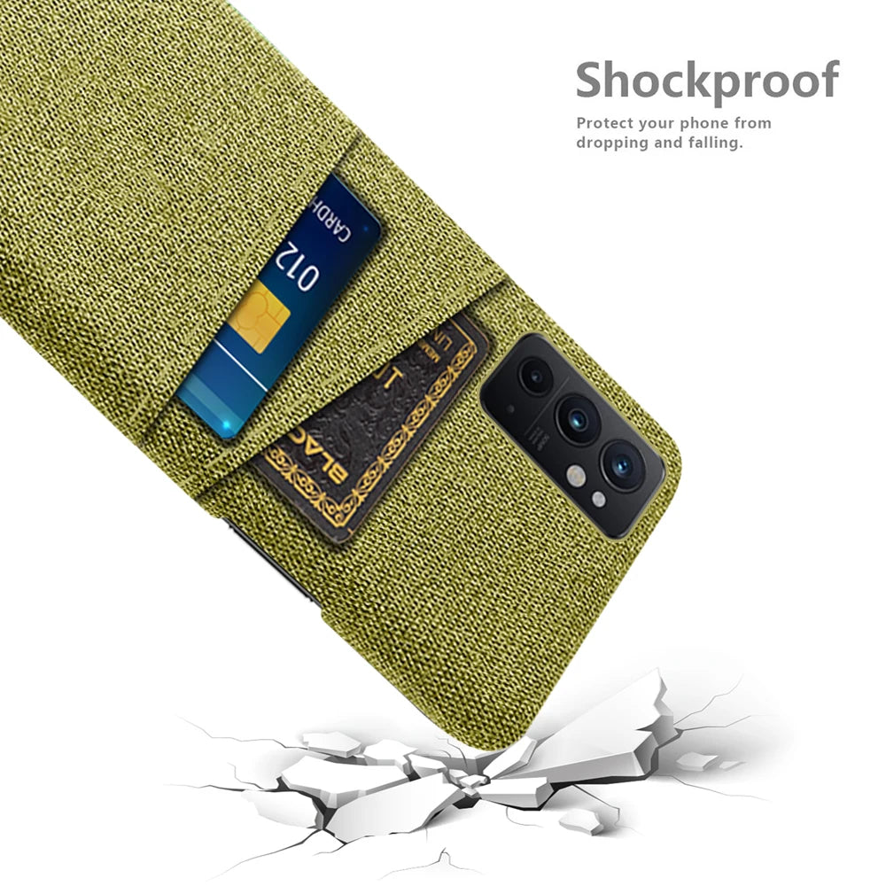 OnePlus 9RT For OnePlus 9RT 5G Case OnePlus 9RT 9R 10 Pro 10R ACE Dual Card Fabric Cloth Cover OnePlus Nord 2 5G CE 2 Lite 2T