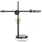 Overhead Tabletop Phone Stand with Boom Arm