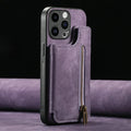 For Oneplus13 One Plus 15 12 13R Zipper Leather Case Magnet Wallet Card Back Etui Oneplus 15 Case Phone 1+ 13 One Plus 15R Funda
