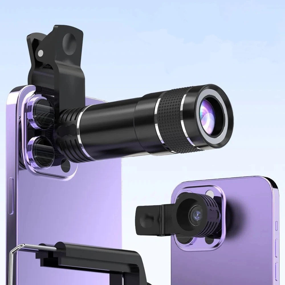 20x Clip-On Telephoto Zoom Lens for Phones