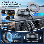 Vacuum Magnet Phone Bracket 360° Multi-angles Adjustment Strong Magnetic Suck Design Foldable Car Holder For Bath Car New