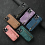 For Oneplus13 One Plus 15 12 13R Zipper Leather Case Magnet Wallet Card Back Etui Oneplus 15 Case Phone 1+ 13 One Plus 15R Funda