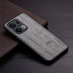 Case for Oppo Reno 13 12 11 Pro funda bamboo wood pattern Luxury Leather phone coque for OPPO Reno 13 12 11 F pro case capa