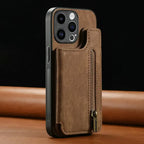 For Oneplus13 One Plus 15 12 13R Zipper Leather Case Magnet Wallet Card Back Etui Oneplus 15 Case Phone 1+ 13 One Plus 15R Funda