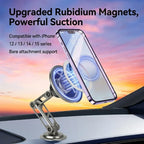 Car Mechanical Arm Phone Holder Universal Auto Interior Accessory Easy Install Safe Driving Gadget 360° Rotatable Magnetic Mount