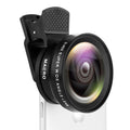 Compact 2-in-1 Phone Lens: 0.45x Wide + 12.5x Macro (Black)
