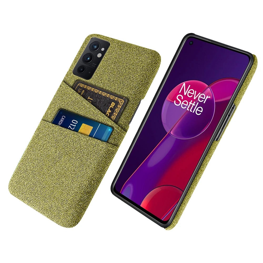 OnePlus 9RT For OnePlus 9RT 5G Case OnePlus 9RT 9R 10 Pro 10R ACE Dual Card Fabric Cloth Cover OnePlus Nord 2 5G CE 2 Lite 2T