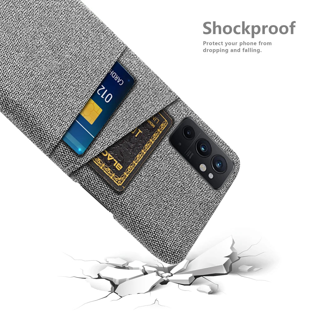 OnePlus 9RT For OnePlus 9RT 5G Case OnePlus 9RT 9R 10 Pro 10R ACE Dual Card Fabric Cloth Cover OnePlus Nord 2 5G CE 2 Lite 2T