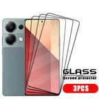 1/2/3/4PCS For Xiaomi Redmi Note 13 Pro Glass Redmi Note 13 Tempered Glass Full Cover Glue 9H Screen Protector Redmi Note 13 Pro