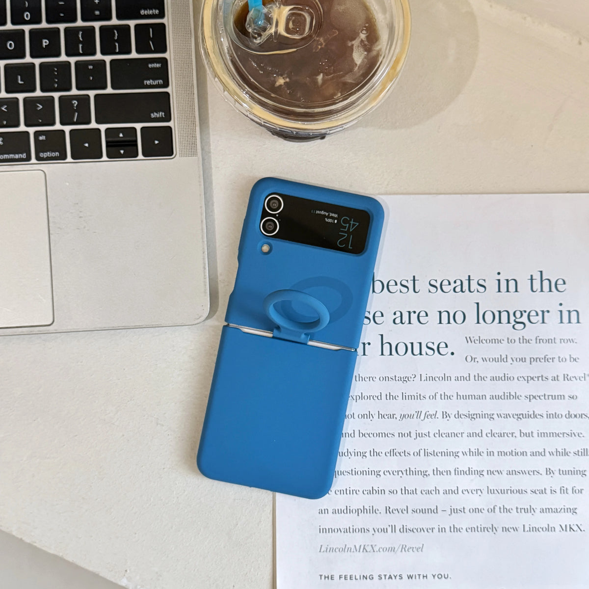 Colorful Liquid Silicone With Handheld Ring Case For Samsung Galaxy Z Flip 4 3 ZFlip4 ZFlip3 Matte Skin Feel Shockproof Cover