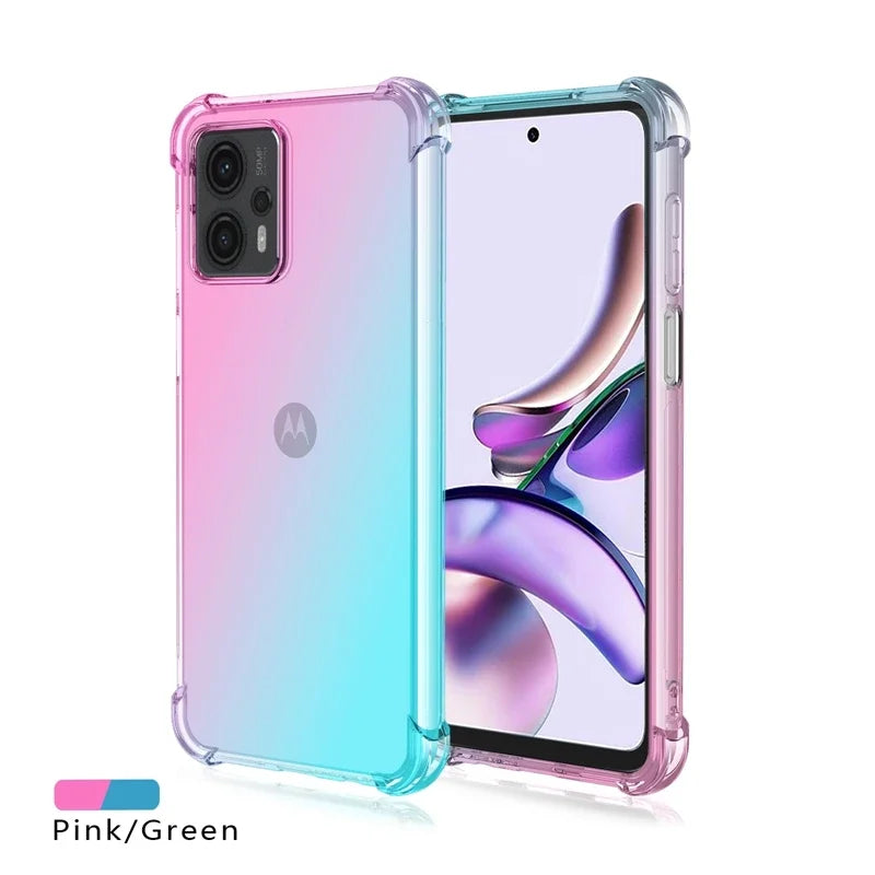 Shockproof Gradient Airbag TPU Case for Moto Moto Edge 50 Pro 40 Neo 30 Ultra Fusion Protective Cover Funda Coque