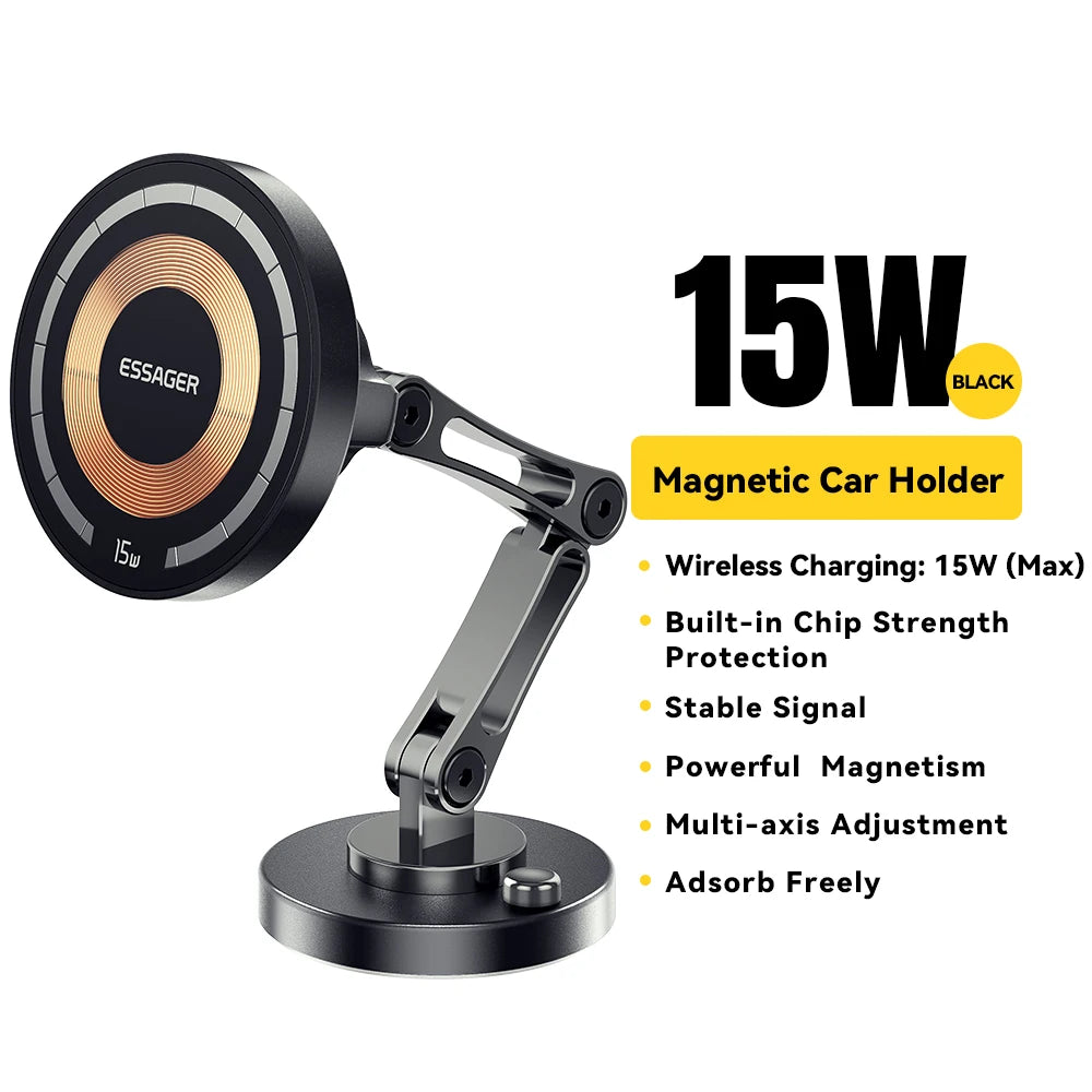Essager Magnetic Car Phone Holder, Charging & Non-Charging Options