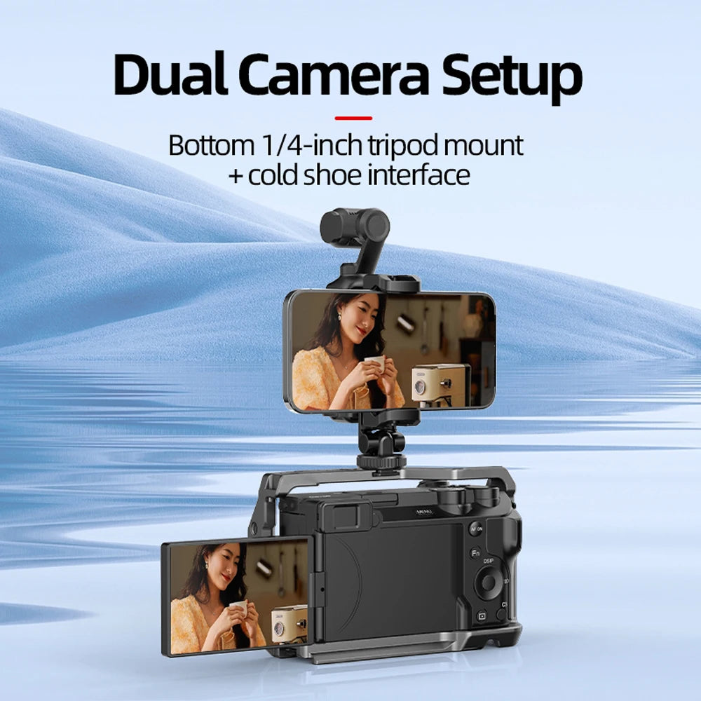 Phone Holder & Teleprompter for DJI Osmo Pocket 3 / 4