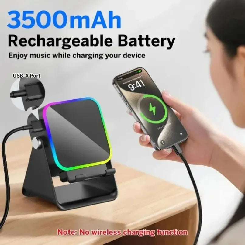 Chronia 2-in-1 Bluetooth Speaker & Adjustable Phone Stand