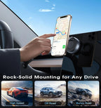 Yanace 15W MagSafe Car Charger Fast Wireless Charging 360° Rotation & Strong Suction Mount  iPhone Sleek Safe Driving Essential