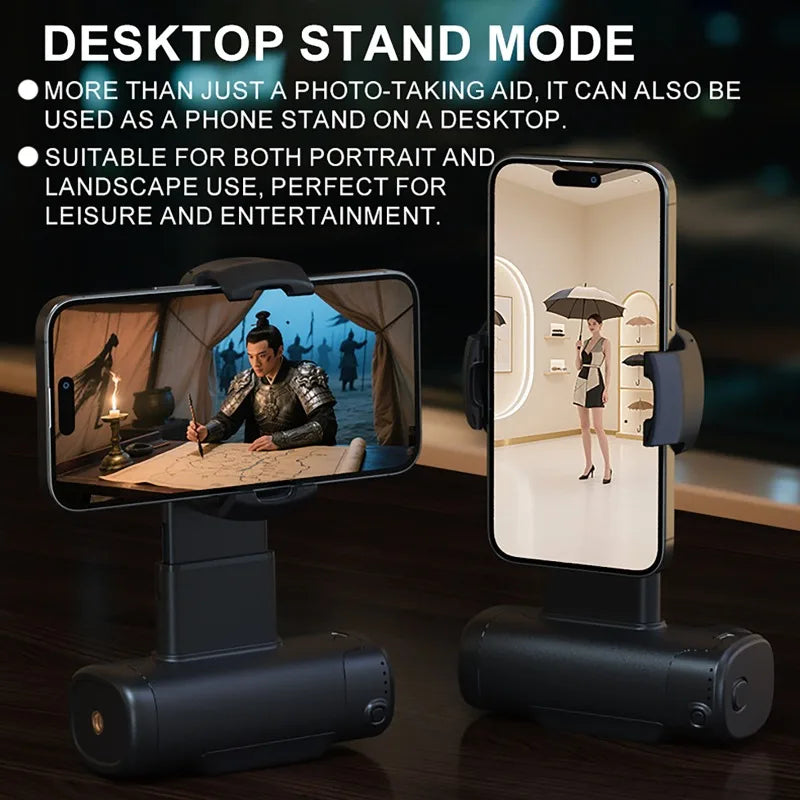 Selfie Camera Assistant: Phone Stand with Tri-Colour Light & Remote