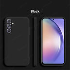 For Samsung Galaxy A35 5G Case Cover Samsung Galaxy A35 A25 A15 A55 Funda Coque Soft Original Liquid Silicone Case Samsung A35