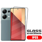 1/2/3/4PCS For Xiaomi Redmi Note 13 Pro Glass Redmi Note 13 Tempered Glass Full Cover Glue 9H Screen Protector Redmi Note 13 Pro