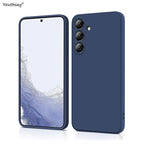 For Samsung Galaxy A35 5G Case Cover Samsung Galaxy A35 A25 A15 A55 Funda Coque Soft Original Liquid Silicone Case Samsung A35