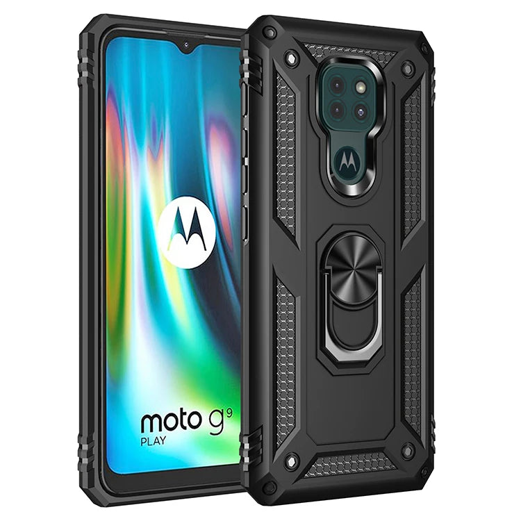 Armor Shockproof Case for Motorola Moto G9 Play G9play G 9 Play Military Drop Protective Magnet Car Holder Ring Case Cover