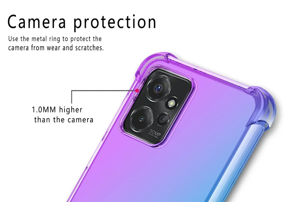 Shockproof Gradient Airbag TPU Case for Moto Moto Edge 50 Pro 40 Neo 30 Ultra Fusion Protective Cover Funda Coque