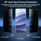 4-1Pcs Privacy Curved Tempered Glass Cover for Realme 14 Pro+ Anti-Spy/Peep Screen Protector on Realme14 Pro Plus Realme14Pro 5G