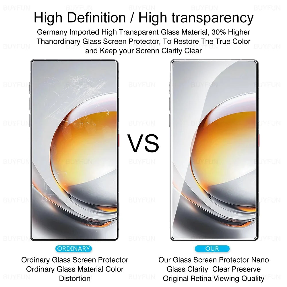 2PCS nubiaZ80Ultra Fingerprint unlock Tempered Glass Case For nubia Z80 Ultra Z 80 Ultra Z80Ultra Screen Protector protect film