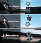 Yanace 15W MagSafe Car Charger Fast Wireless Charging 360° Rotation & Strong Suction Mount  iPhone Sleek Safe Driving Essential