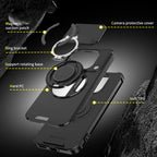 Magnetic Ring Stand Phone Case for Xiaomi 17 Pro Max 15T Pro Poco F8 Ultra Slide Camera Lens Protection Hard Plastic Back Cover