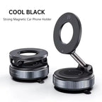 Vacuum Magnet Phone Bracket 360° Multi-angles Adjustment Strong Magnetic Suck Design Foldable Car Holder For Bath Car New