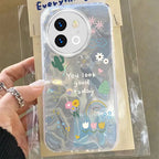 Cat Flower Case For Vivo V29 V40 Lite Y78 Y58 Y38 Y56 5G Fashion Black Colorful Lovely Cute Graphic Print PC Phone Cases Cover