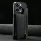 For Oneplus13 One Plus 15 12 13R Zipper Leather Case Magnet Wallet Card Back Etui Oneplus 15 Case Phone 1+ 13 One Plus 15R Funda