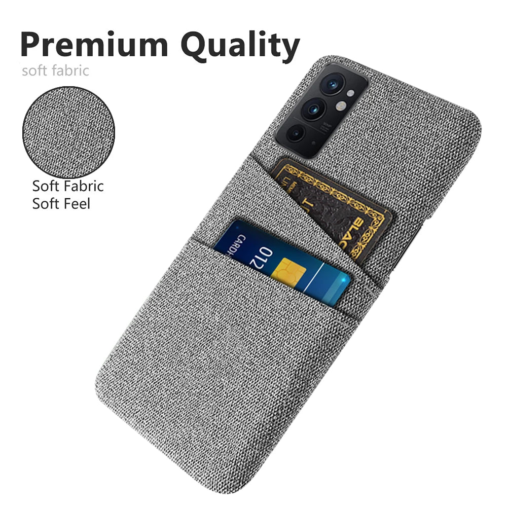 OnePlus 9RT For OnePlus 9RT 5G Case OnePlus 9RT 9R 10 Pro 10R ACE Dual Card Fabric Cloth Cover OnePlus Nord 2 5G CE 2 Lite 2T