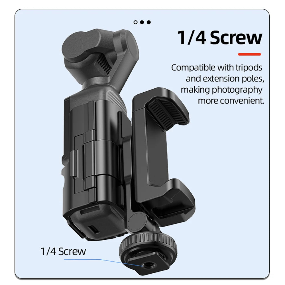 Phone Holder & Teleprompter for DJI Osmo Pocket 3 / 4