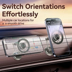 Car Mechanical Arm Phone Holder Universal Auto Interior Accessory Easy Install Safe Driving Gadget 360° Rotatable Magnetic Mount