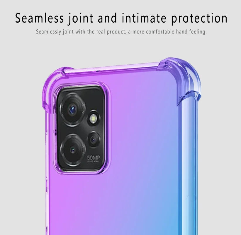 Shockproof Gradient Airbag TPU Case for Moto Moto Edge 50 Pro 40 Neo 30 Ultra Fusion Protective Cover Funda Coque