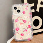 Full Screen Cherry Strawberry Case For iPhone 16 15 14 13 12 11 Pro Max XS X XR 8 7 Plus SE 2020 Shockproof Clear Protector Etui