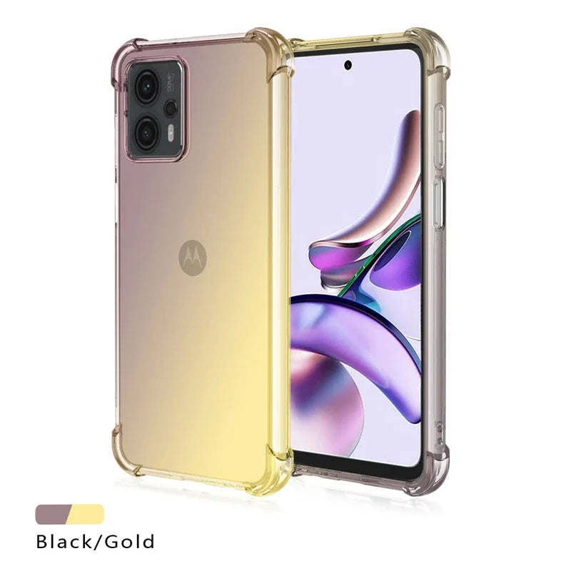 Shockproof Gradient Airbag TPU Case for Moto Moto Edge 50 Pro 40 Neo 30 Ultra Fusion Protective Cover Funda Coque