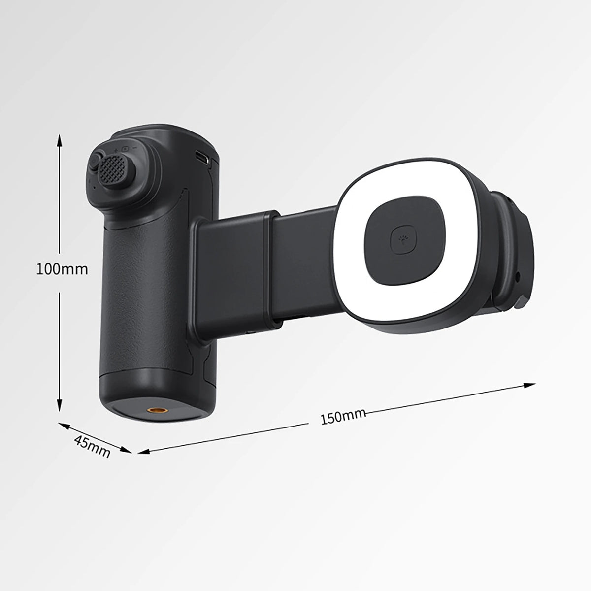 Selfie Camera Assistant: Phone Stand with Tri-Colour Light & Remote