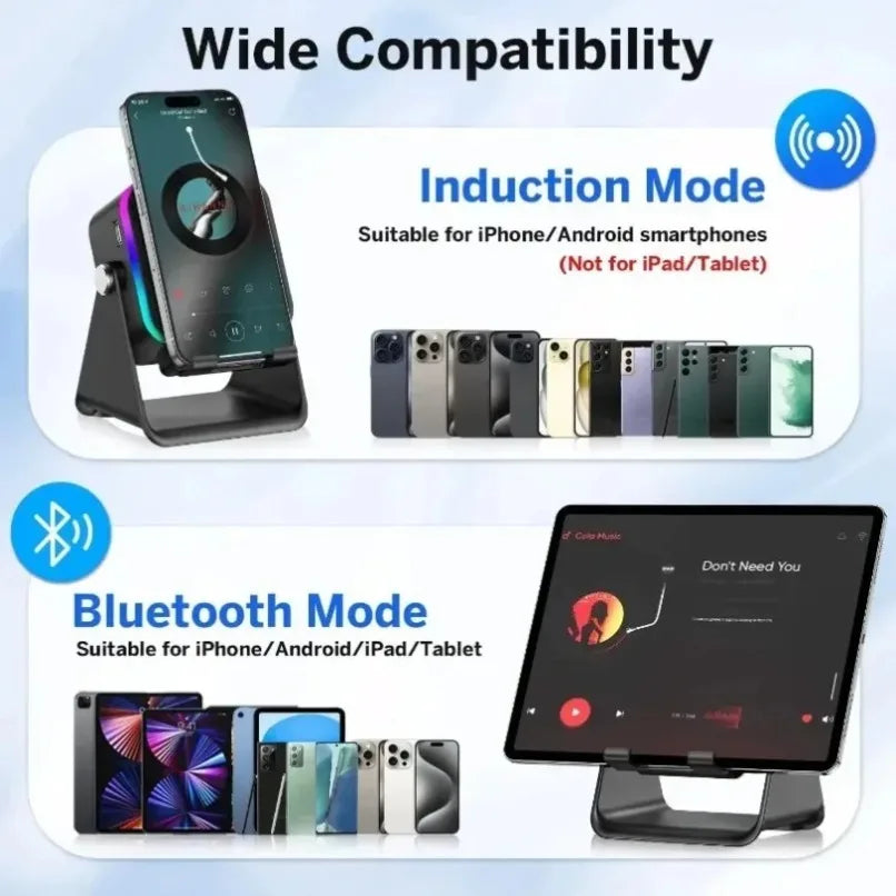 Chronia 2-in-1 Bluetooth Speaker & Adjustable Phone Stand