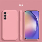 For Samsung Galaxy A35 5G Case Cover Samsung Galaxy A35 A25 A15 A55 Funda Coque Soft Original Liquid Silicone Case Samsung A35