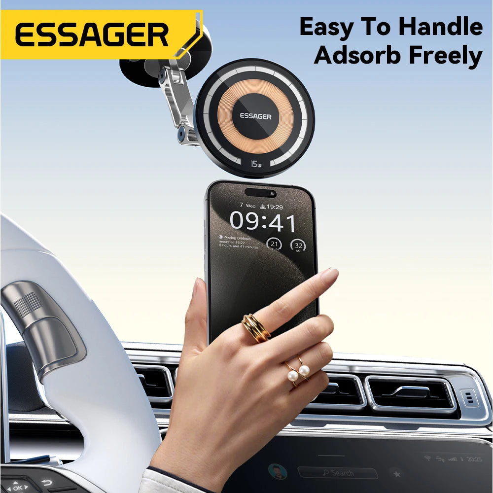 Essager Magnetic Car Phone Holder, Charging & Non-Charging Options